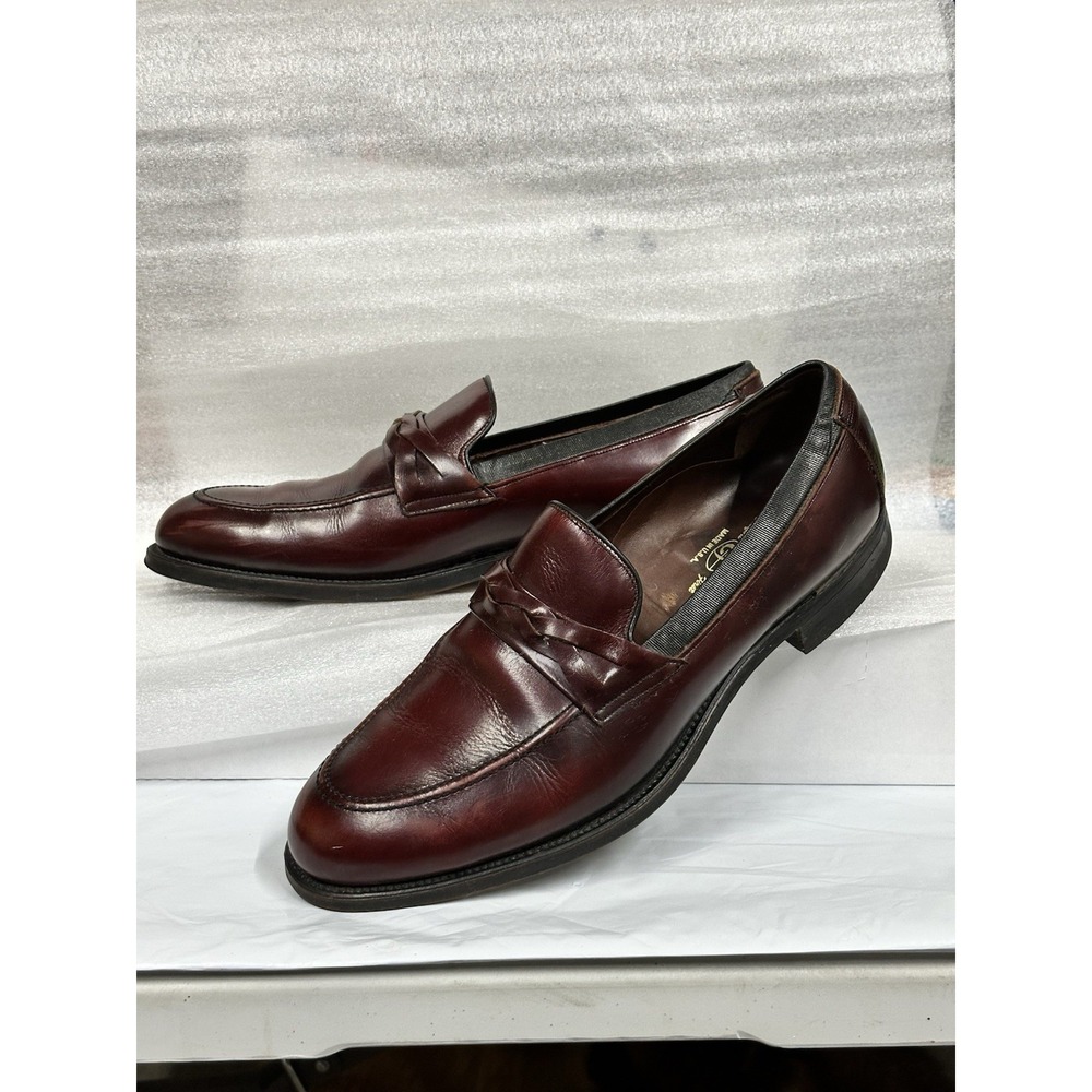 Foot So Port Shoes‎ Comfort Made USA Supreme Size 10 Brown Maroon Slip On - Picture 5 of 14